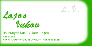 lajos vukov business card